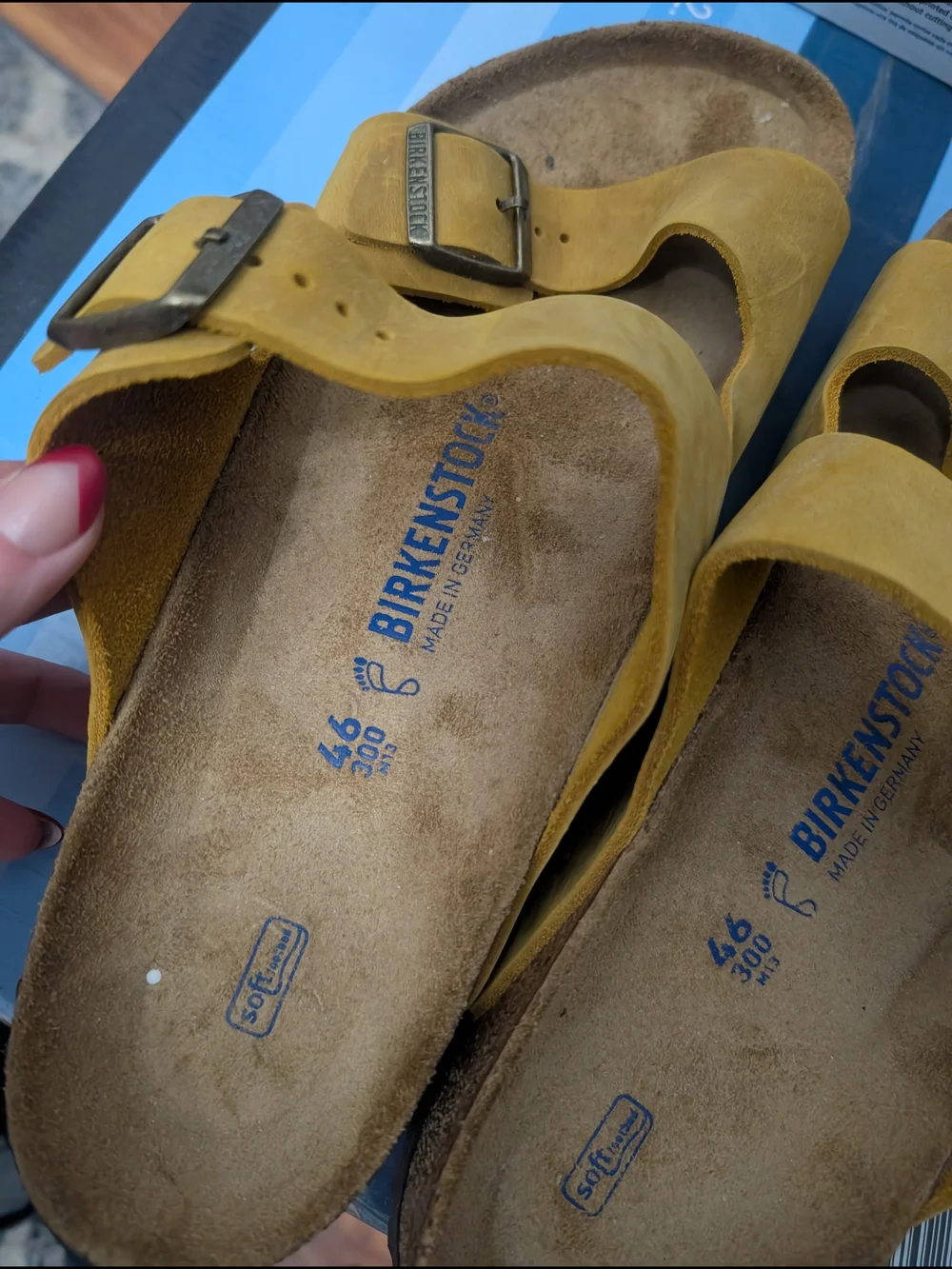 Men's Birkenstock Sandals Size 14 Brand New. Yellow & Tan True Colors SZ 46